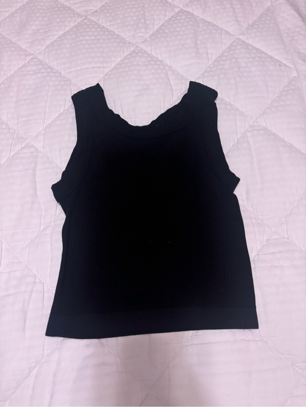 UO Black Ribbed Tank Top